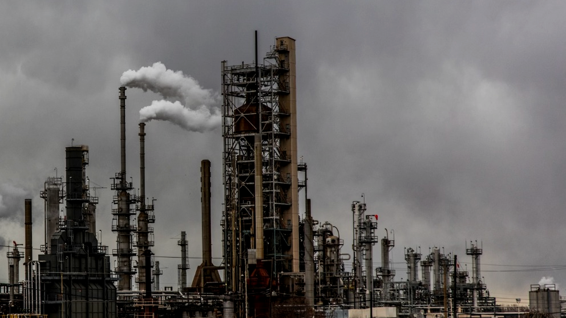 Energy infrastructure and refinery towers